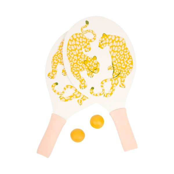 Set 2 rakiet a loptičiek na plážový tenis Sunnylife Call of the Wild