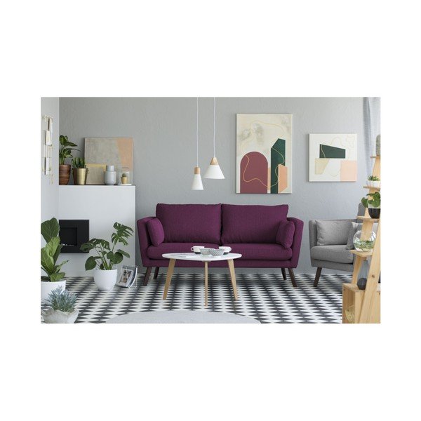 Fialová trojmiestna pohovka Mazzini Sofas Elena-image-3