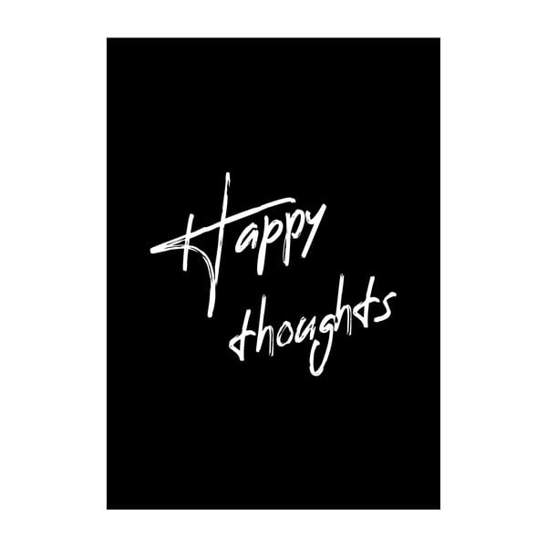 Plagát Imagioo Happy Thoughts, 40 × 30 cm