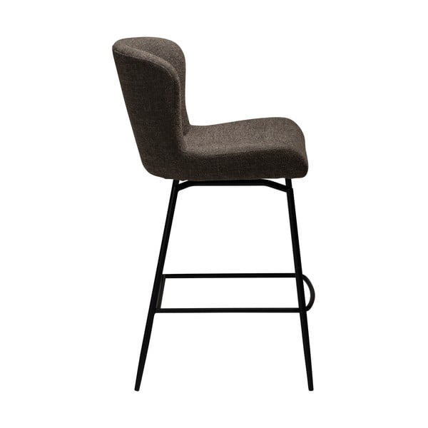 Hnedá čalúnená barová stolička (výška sedadla 67,5 cm) Glam – DAN-FORM Denmark-image-1