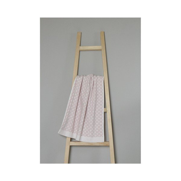 Svetloružový bavlnený uterák My Home Plus Spa, 50 × 70 cm