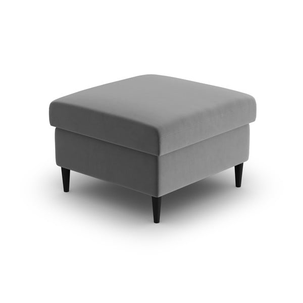 Svetlosivá zamatová podnožka Kyoto – Cosmopolitan Design-image-2