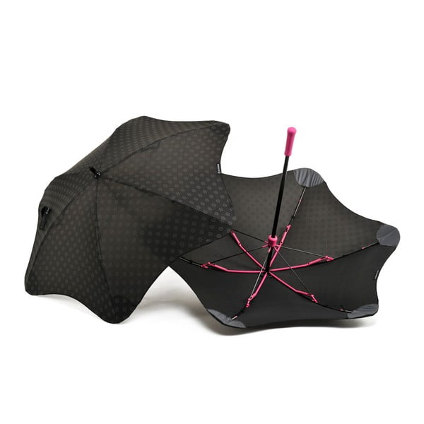 Vysoko odolný dáždnik Blunt Mini+ s reflexnným poťahom, ružový