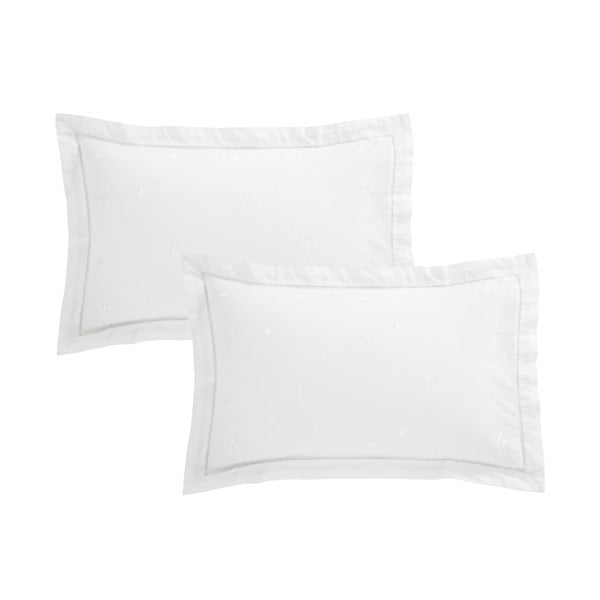 Bavlnená obliečka na vankúš 50x75 cm Lottie Floral Embroidery – Bianca