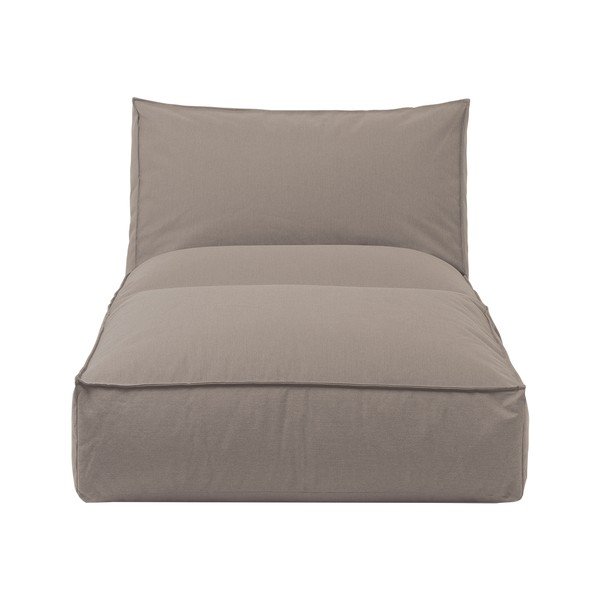 Hnedé polstrované vonkajšie ležadlo Blomus Stay