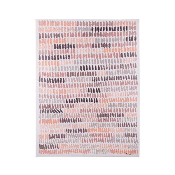 Obraz s ručne maľovanými prvkami s rámom/na plátne 90x120 cm Naska – Bizzotto