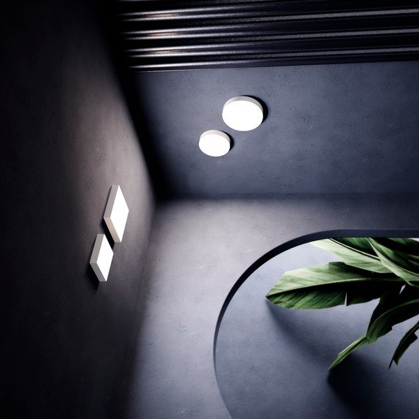 Biele stropné svietidlo SULION Rond, ø 13,5 cm-image-3