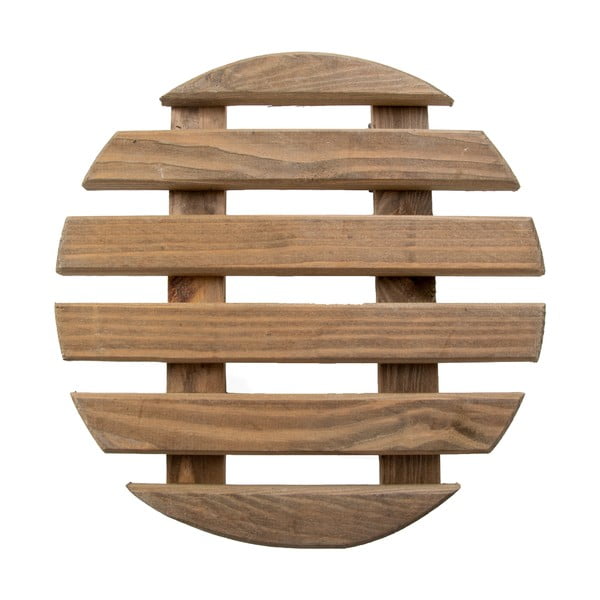 Drevený pojazdný podstavec pod kvetináč ø 29 cm (výška  8 cm) Indoor – Esschert Design-image-3