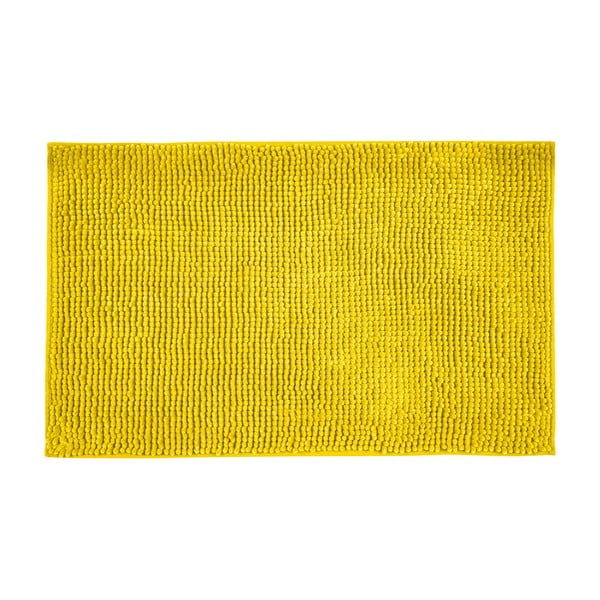 Žltá textilná kúpeľňová predložka 50x80 cm Chenille - Allstar