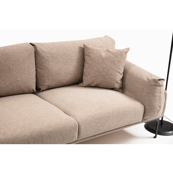 Béžová rohová pohovka Artie Leo, ľavý roh-image-3