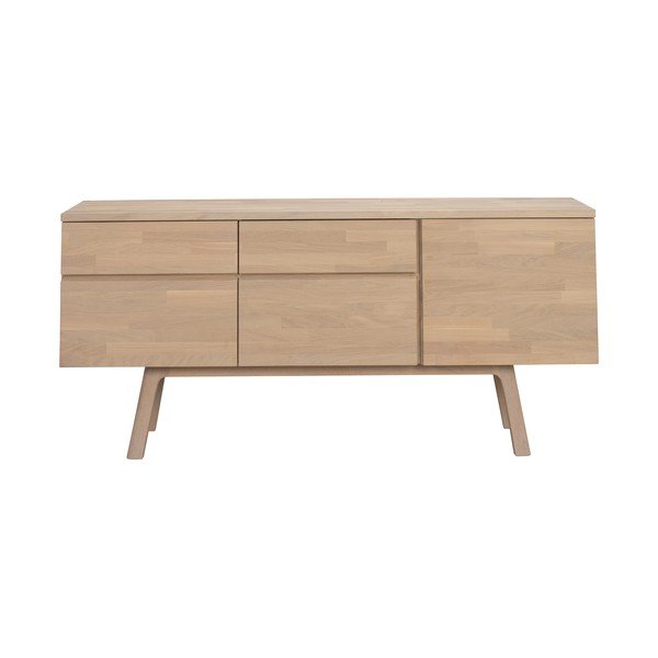 Komoda z dubového dreva v svetlo prírodnej farbe 170x77x42 cm Cleardale – Rowico-image-4