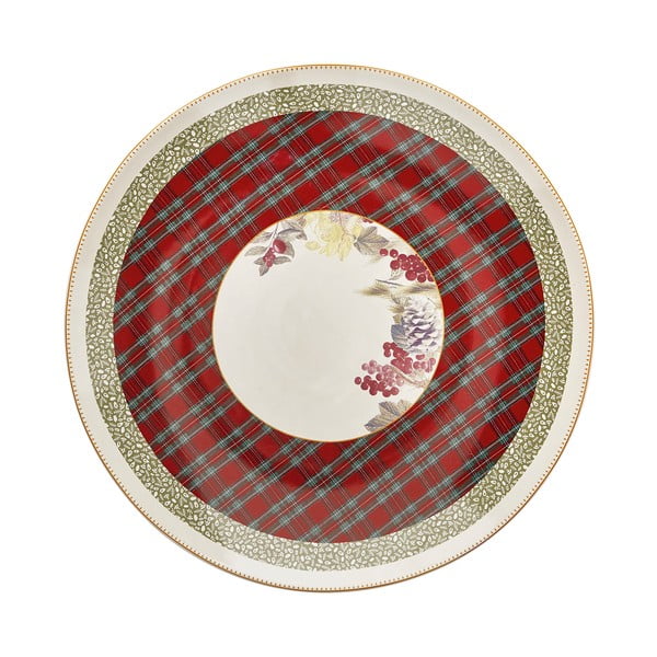 Okrúhly servírovací tanier s vianočným motívom Brandani Centrotavola, ⌀ 40 cm