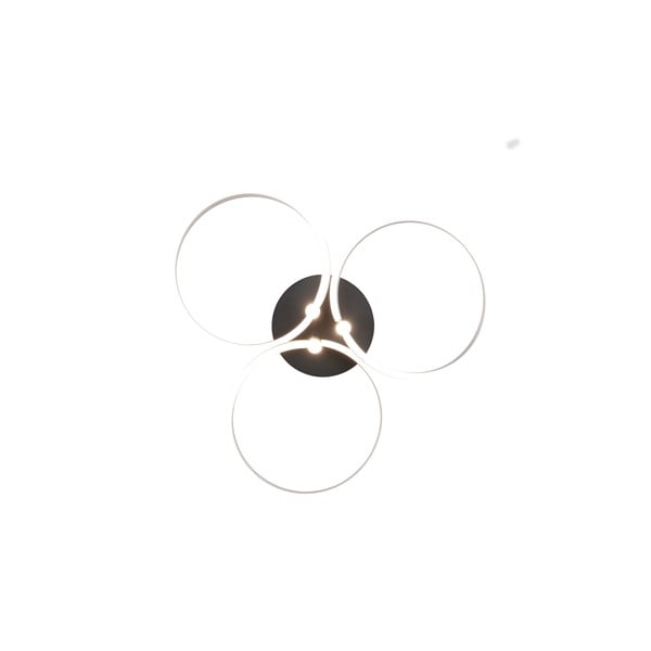 LED stmievateľné stropné svietidlo v čierno-striebornej farbe Caruso – Trio-image-4