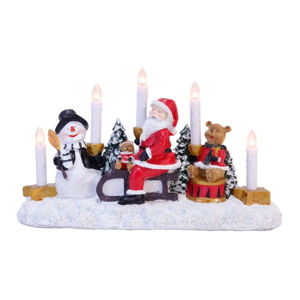 Svietiaca dekorácia s postavičkami Best Season Santa on Sledge