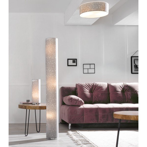 Sivá stolová lampa s textilným tienidlom (výška  35 cm) Thor – Fischer & Honsel-image-3