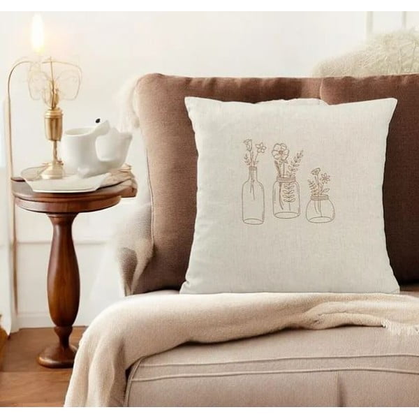 Obliečka na vankúš s prímesou bavlny 45x45 cm – Mila Home-image-3