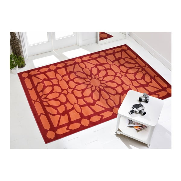 Vysokoodolný koberec Floorita Estro Rojo, 160 x 230 cm