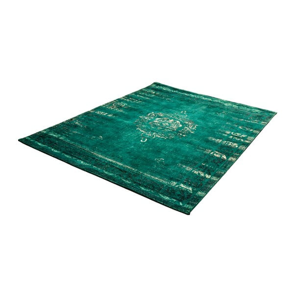 Zelený koberec s prímesou bavlny Cotex Centro, 140 × 200 cm