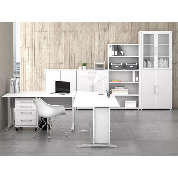 Biela modulárna knižnica 89x189 cm Prima – Tvilum-image-1