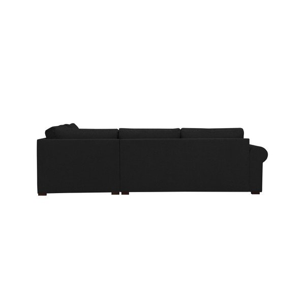 Čierna rohová pohovka Windsor & Co Sofas Hermes, ľavý roh-image-3