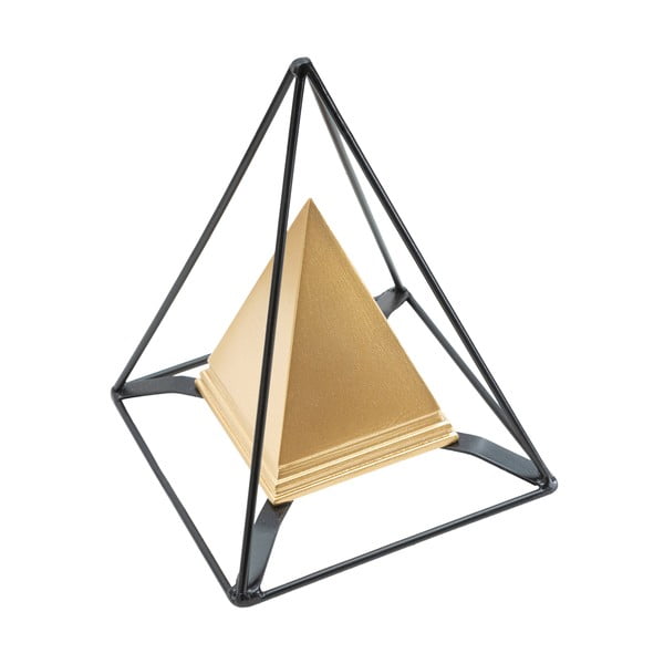 Kovová soška v zlatom dekore Mauro Ferretti Piramid-image-1