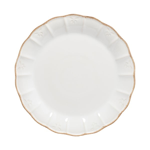 Biely kameninový servírovací tanier Casafina, ⌀ 34 cm