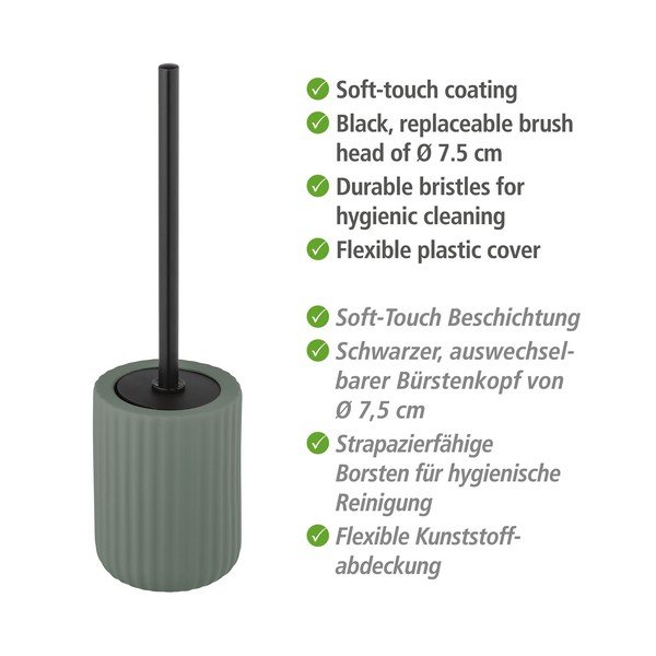 Zelená keramická toaletná kefa Wenko Belluno-image-4