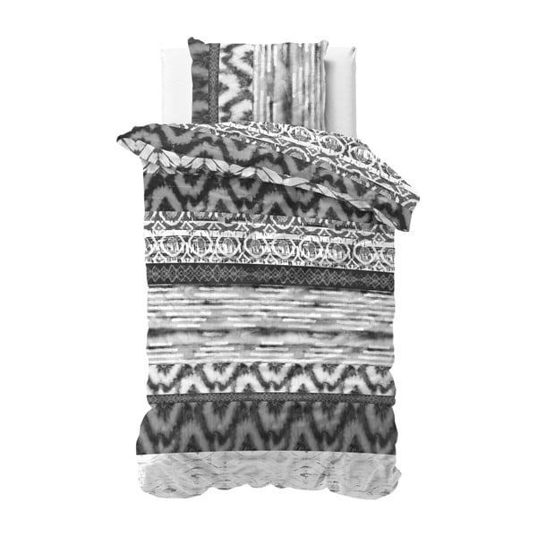 Sivé obliečky Sleeptime Sweet Shibori Retro, 140 × 220 cm