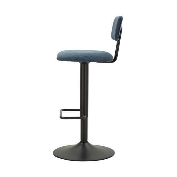 Barová stolička s nastaviteľnou výškou v petrolejovej farbe/čierna (výška sedadla 61 cm) Tina – Mauro Ferretti-image-3
