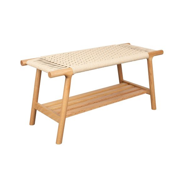 Drevená lavica v svetlo prírodnej farbe Kintaro – Dutchbone-image-2