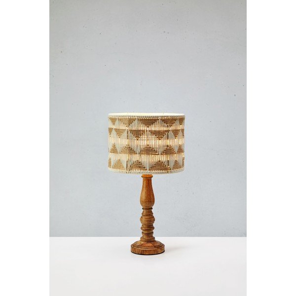 Stolová lampa s tienidlom z textilu a juty v hnedo-prírodnej farbe (výška 45 cm) Ano – Markslöjd-image-3