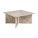 Béžový mramorový konferenčný stolík 90x90 cm Vega – Actona