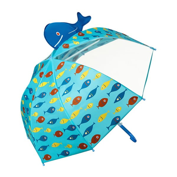 Detský dáždnik s rúčkou Von Lilienfeld Fishes, ø 73 cm