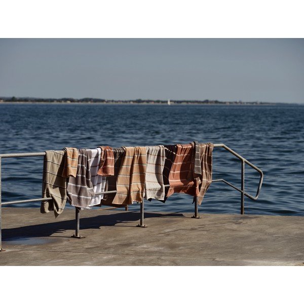 Hnedý/béžový bavlnený uterák 50x100 cm Sauna – Zone-image-2