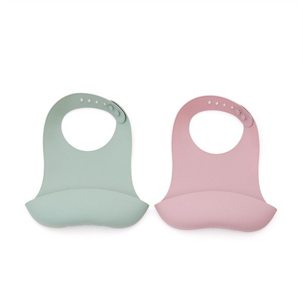 Svetloružové/tyrkysové podbradníky v súprave 2 ks Lili – Kave Home