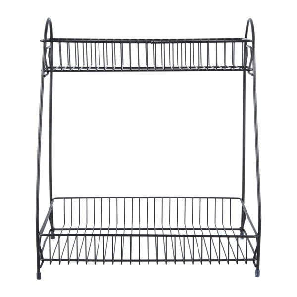 Čierny kovový kuchynský regál s 2 policami PT LIVING Tidy-image-2