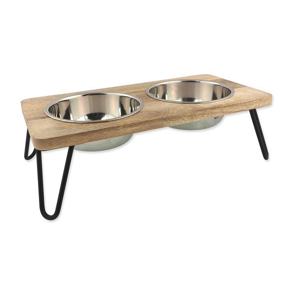 Drevená súprava misiek s podstavcom pre psa Dog Fantasy – Plaček Pet Products