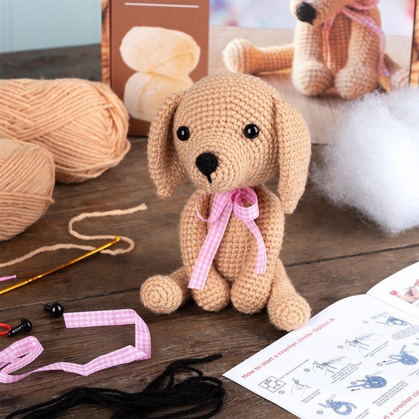 Kreatívna súprava DIY Crochet Puppy – Rex London-image-1