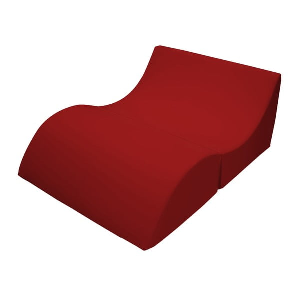 Červené variabilné ležadlo/stolík 13Casa Cleo