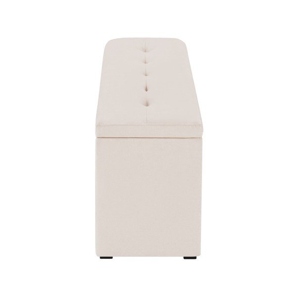 Béžový otoman k posteli s úložným priestorom Kooko Home, 47 × 140 cm-image-1