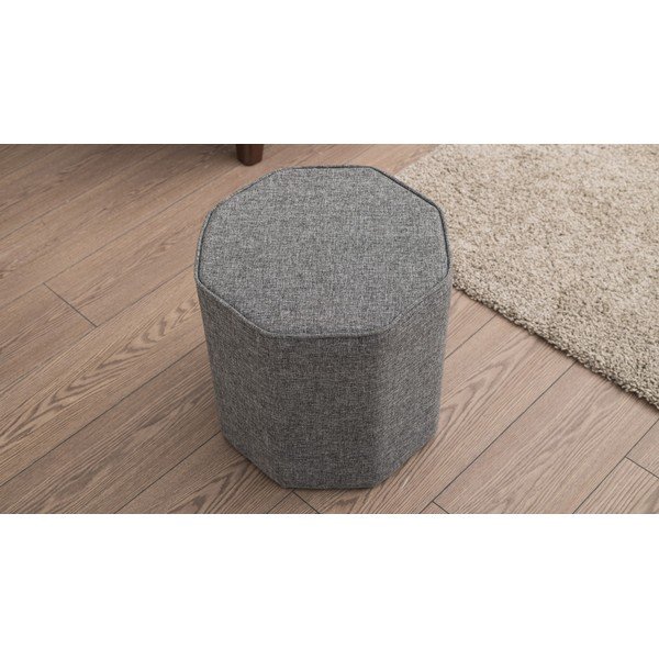Sivý taburet Hexa – Balcab Home-image-1