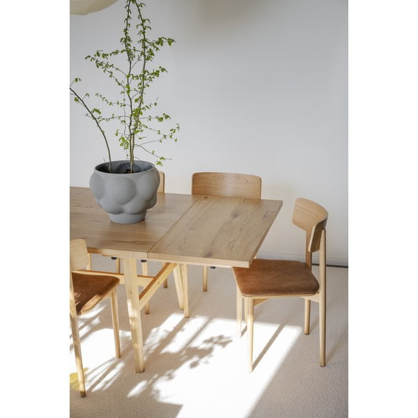 Prídavná doska k jedálenskému stolu v dekore duba 100x50 cm Plainfield – Rowico-image-1