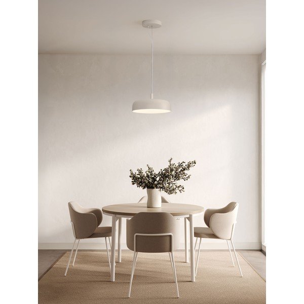 Krémovobiele hliníkové LED závesné svietidlo so stmievačom ø 40 cm Noelia – Nova Luce-image-1