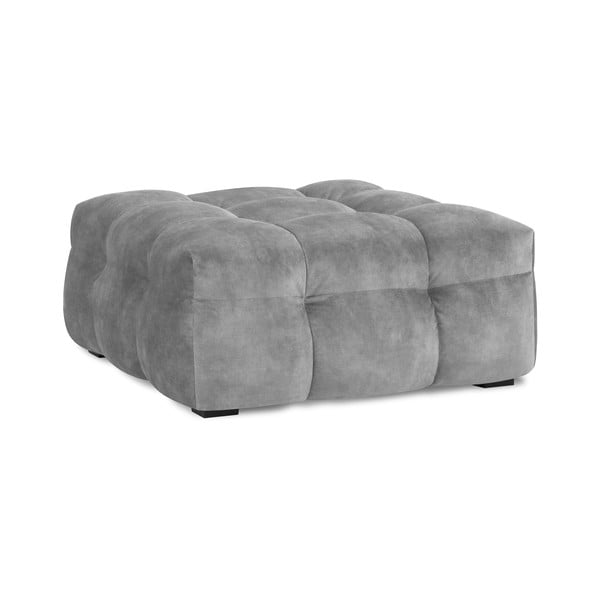 Sivý zamatový puf Windsor & Co Sofas Vesta