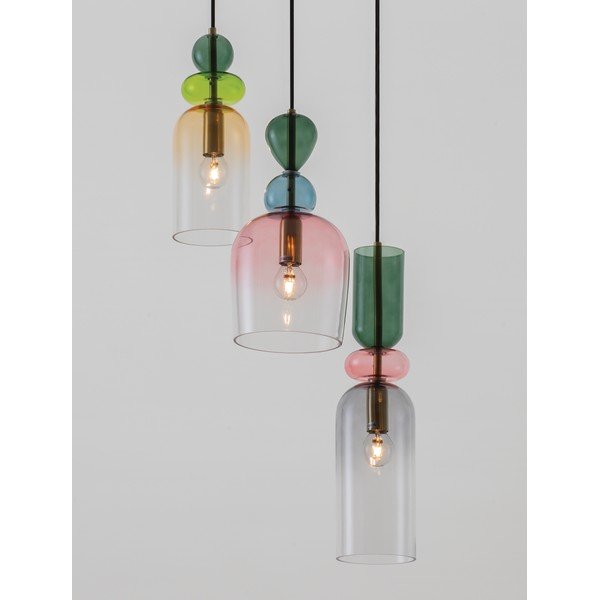 Sklenené závesné svietidlo v zlatej farbe ø 42 cm Murano – Nova Luce-image-1