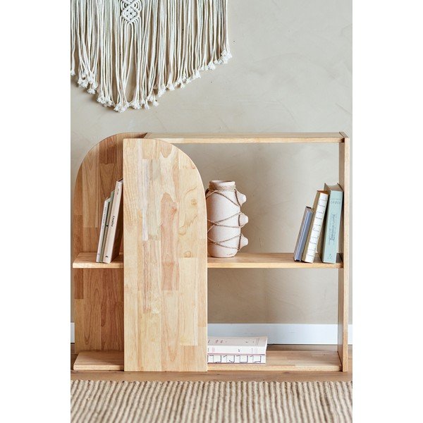 Knižnica z kaučukového dreva v prírodnej farbe 85x70 cm Alec – Bloomingville-image-4