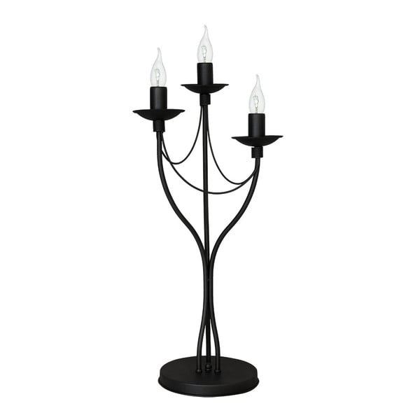 Čierna stolová lampa Glimte Spirit, výška 63 cm
