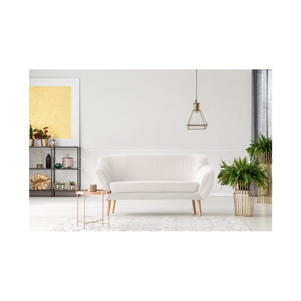 Krémová dvojmiestna pohovka Mazzini Sofas Benito-image-2