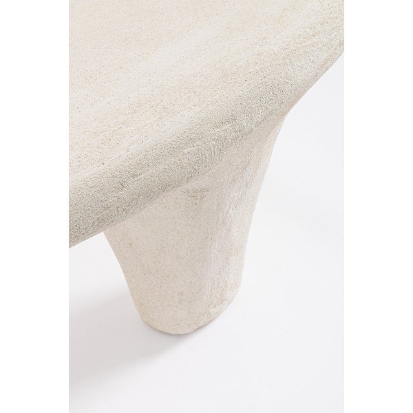 Krémovobiely konferenčný stolík z polyresínu 62x102 cm Albin – Bizzotto-image-2