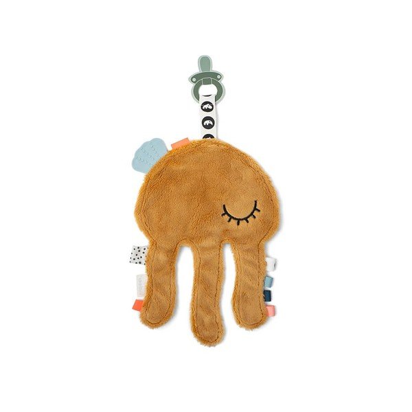 Horčicovožltá maznacia hračka s pútkom na cumlík Done by Deer Cozy Friend Jelly-image-1